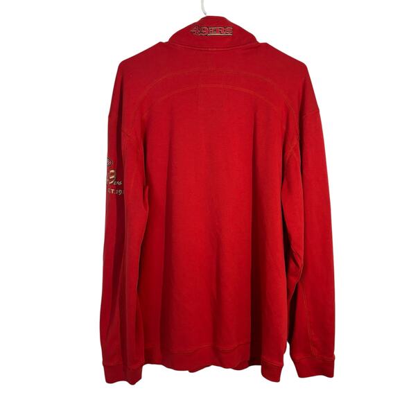 Tommy Bahama San Francisco 49ers Quarter Zip Pullover Red Sweatshirt XL NFL - Picture 8 of 9